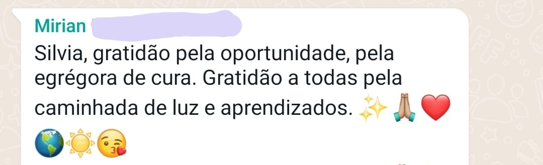 Depoimento de Mirian, aluna do Espelho D'Água