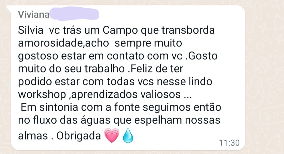 Depoimento de Viviana, aluna do Espelho D'Água